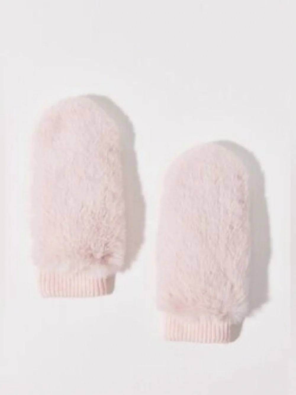 NWT Urban Outfitters Reversible Faux Fur Fluffy Mittens Fold Over Fingerles